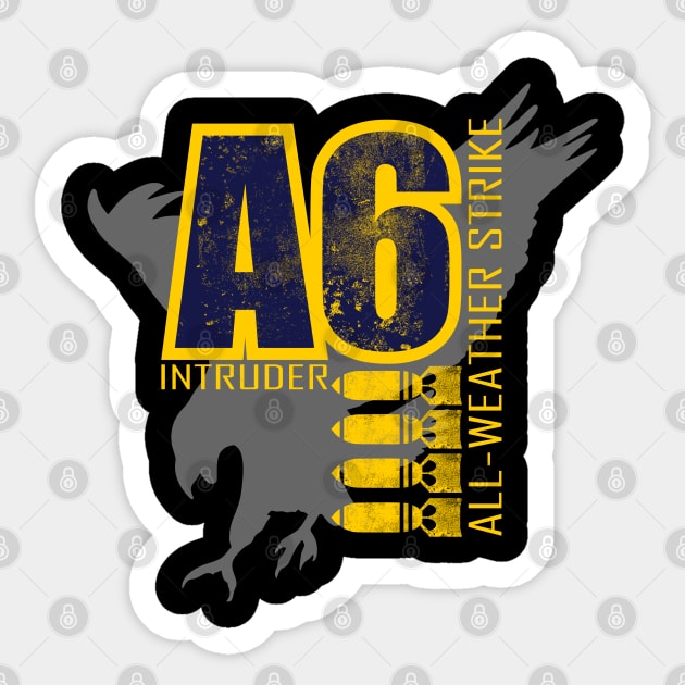 A-6 Intruder (distressed) Sticker by TCP